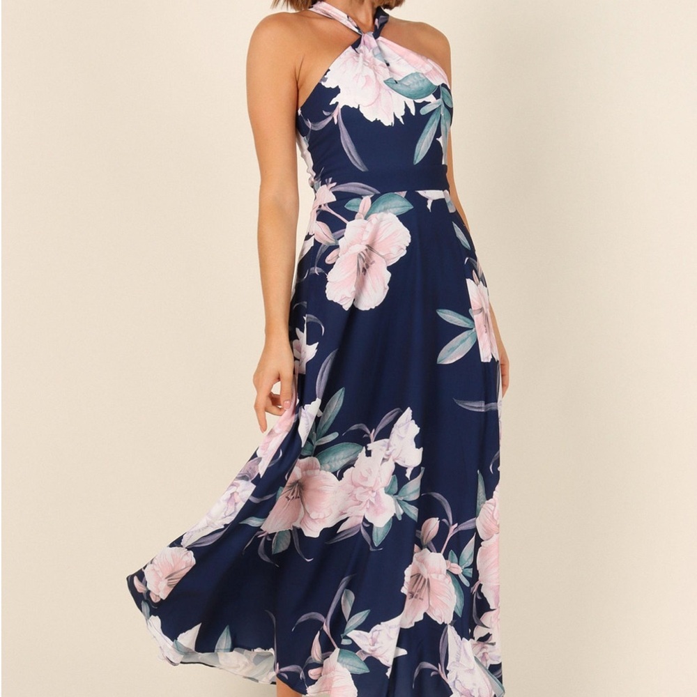 Petal & Pup Macy’s Floral Halter Neck Occasion Dress Size 2
